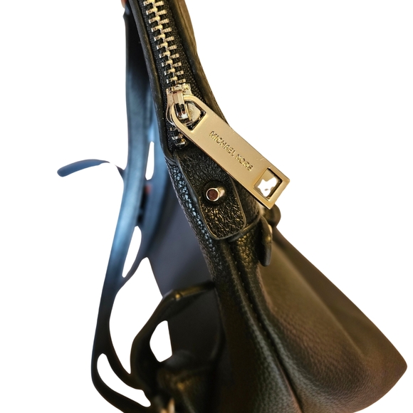 Michael Kors Pebbled Black Backpack - Picture 3 of 9